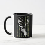 Mug Whitetail Buck Deer Hunting USA Camouflage<br><div class="desc">Whitetail Buck Deer Hunting USA Camouflage American Flag Gift. Perfect gift for your dad,  mom,  papa,  men,  women,  friend and family members on Thanksgiving Day,  Christmas Day,  Mothers Day,  Fathers Day,  4th of July,  1776 Independent day,  Veterans Day,  Halloween Day,  Patrick's Day</div>