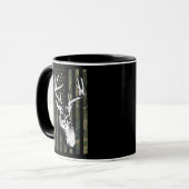 Mug Whitetail Buck Deer Hunting USA Camouflage (Devant gauche)