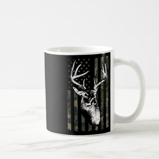 Mug Whitetail Buck Deer Hunting Usa Camouflage America (Droite)