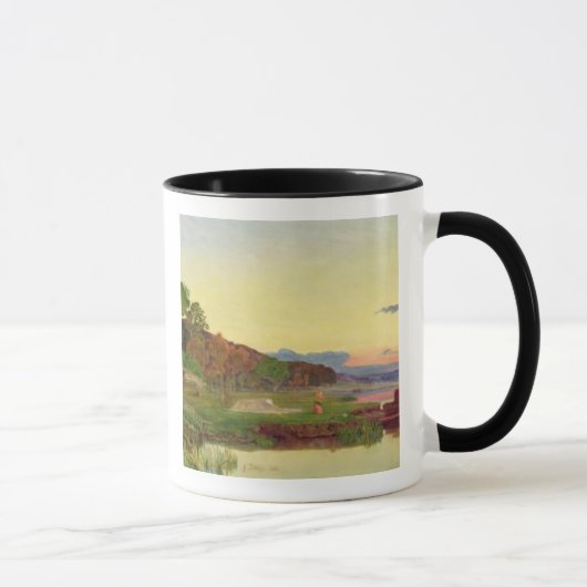 Mug Whitlingham, Norfolk, 1860 (huile sur la toile) (Droite)