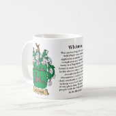 Mug Whitman, l'origine, la signification et la crête (Devant gauche)