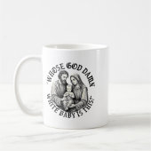Mug Whose God White Baby Is This Christian Christmas  (Gauche)