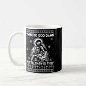 Mug Whose God White Baby Is This Funny Christmas (Gauche)