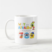 Mug Why Are Numbers Afraid Funny Math Design for Kids (Gauche)