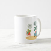 Mug Why do plants go to therapy, Funny Therapist Mug,  (Devant droit)