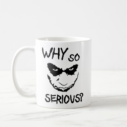 Mug Why So Serious? Creepy Smile (Gauche)