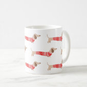 Mug Wiener Chien rouge Noël Sweat Motif vacances (Devant droit)
