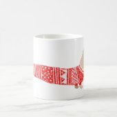 Mug Wiener Chien rouge Noël Sweat Motif vacances (Centre)