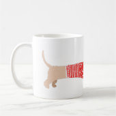 Mug Wiener Chien rouge Noël Sweat Motif vacances (Gauche)