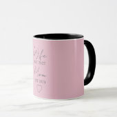 Mug Wife & Mom Est. – Minimalist Valentine Gift (Devant droit)