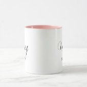 Mug Wifey Elegant noir Script femmes blanches (Centre)