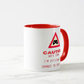 Mug "WiFi Down. Officiellement un danger pour la socié (Devant droit)