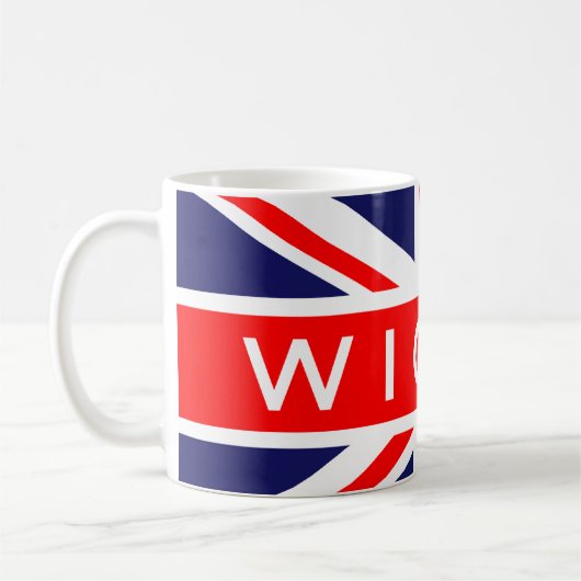 Mug Wigan : Drapeau britannique (Gauche)