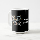 Mug Wild About Reading Book Lover & Animal Design (Devant gauche)