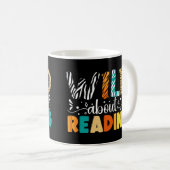Mug Wild About Reading Funny Books Reader Bookworm (Devant droit)