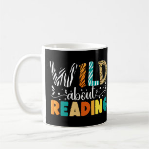 Mug Wild About Reading Funny Books Reader Bookworm