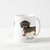 Mug Wild Boar Wire Haired Dachshund Cartoon Chien et n (Devant droit)