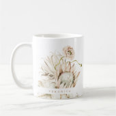Mug Wild Boho Protea Pampas Grass Floral Personnalisé (Gauche)