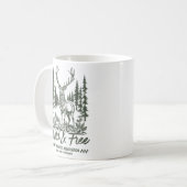 Mug Wild & Free Deer Nature Lover  (Devant gauche)