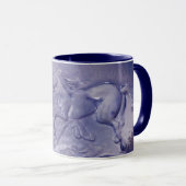 Mug - Wild Horses in Blue (Devant droit)