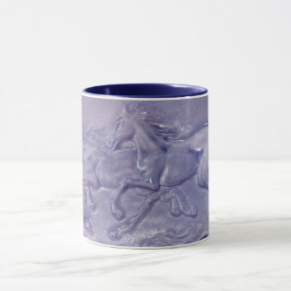 Mug - Wild Horses in Blue Mok