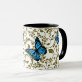 Mug Wild Romantic Field Blue butterflies (Devant droit)