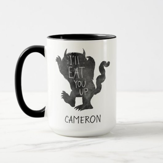 Mug Wild Thing | Je vais te manger | Ajoute ton nom (Gauche)