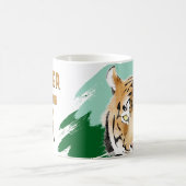 Mug Wild Tiger Head Watercolor Birthday  (Centre)