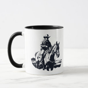Mug Wild West Cowboy Horse Back Riding