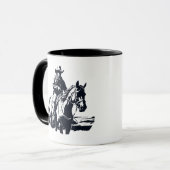 Mug Wild West Cowboy Horse Back Riding (Devant gauche)