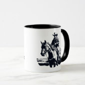 Mug Wild West Cowboy Horse Back Riding (Devant droit)