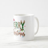 Mug Wild Whimsical Merry Christmas Leopard Print (Devant droit)