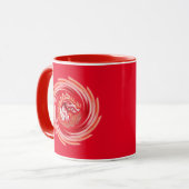 Mug Wild Wolf Whirling rouge combasse (Devant gauche)