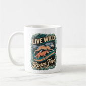 Mug Wild Wolves Aventure Retro Nature (Gauche)