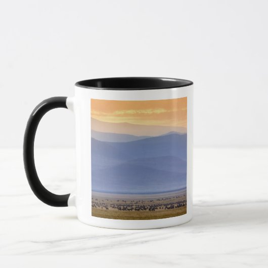 Mug Wildebeest pendant la migration, Connochetes (Gauche)
