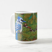 Mug Wilderness À feuillage persistant Blue Jay (Devant gauche)