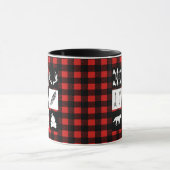 Mug Wilderness rustique & Animaux Buffalo Check Plaid (Centre)