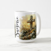 Mug Wildflower Cross Easter Design (Devant droit)