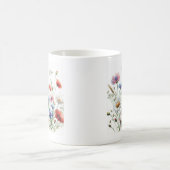 Mug Wildflower Meadow Botanical Art IlustracióndeP (Centre)