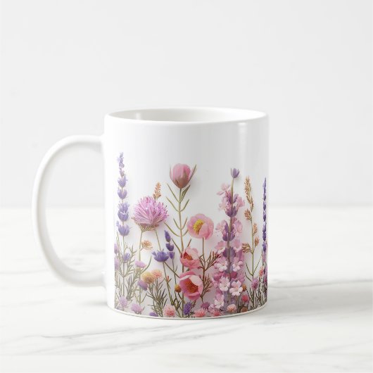 Mug Wildflowers, Boho Cottagecore Style (Gauche)