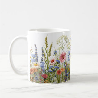 Mug Wildflowers, Boho Cottagecore Style