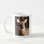 Mug Wildlife Whitetail Deer Doe Portrait (Gauche)