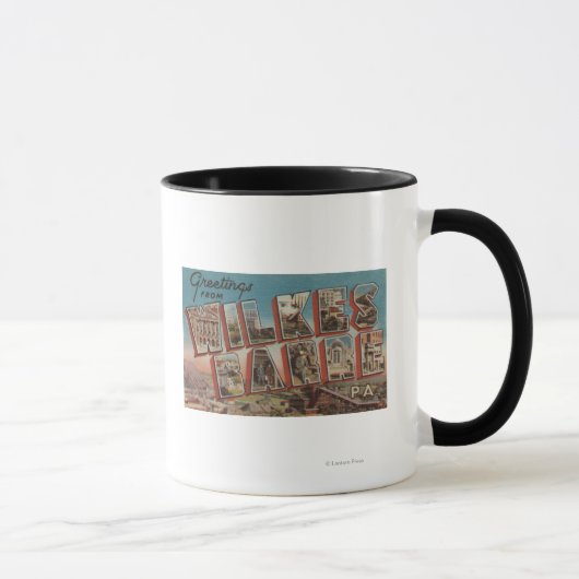 Mug Wilkes-Barre, Pennsylvanie - Scènes de grandes let (Droite)