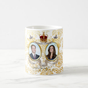 Mug Will+Kate mariage, DO-IT-YOURSELF couleur !!