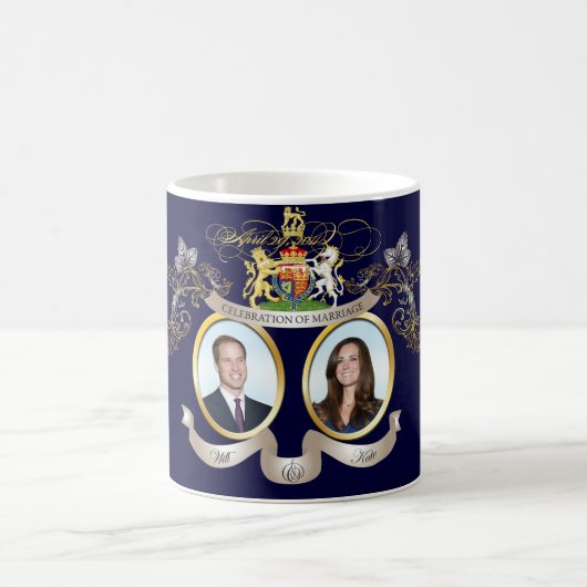 Mug Will+Kate mariage, DO-IT-YOURSELF couleur arrière (Centre)