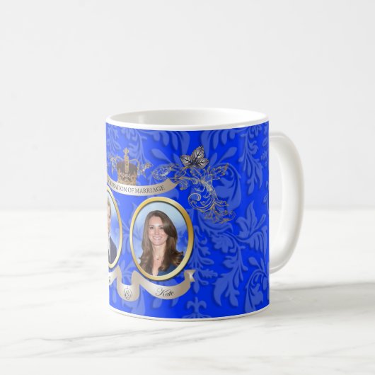 Mug Will+Kate mariage Memorbilia (Devant droit)