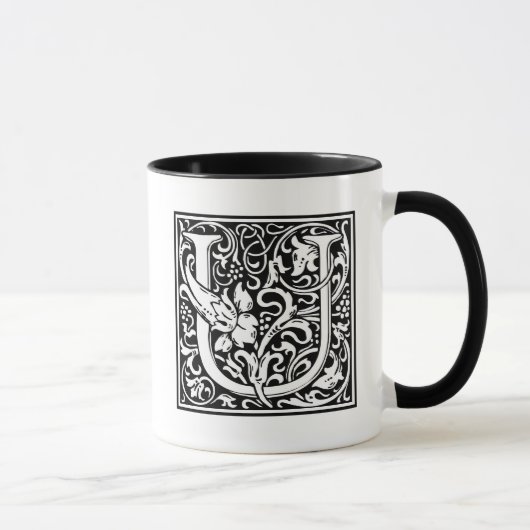 Mug William Morris Alphabet "U" (Droite)