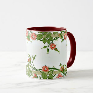Mug William Morris - Art décoratif Rose Rambler