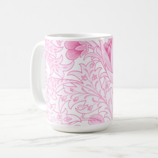 Mug William Morris Artichoke rose pâle (Devant gauche)