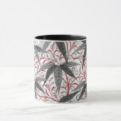 Mug William Morris Bamboo Imprimer, gris et blanc (Centre)